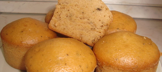 МЯТНЫЕ КЕКСИКИ НА РЯЖЕНКЕ