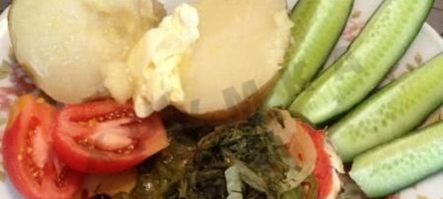 Морской окунь запеченный в фольге в духовке