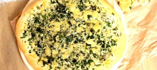 Хлеб с сыром и зеленью