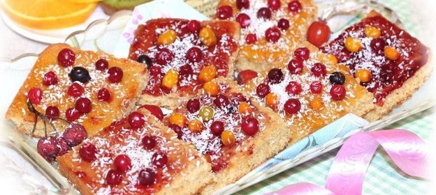 Кардамонные разноцветные квадратики с кокосом