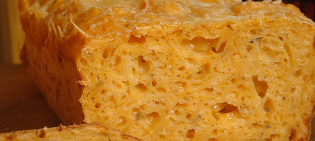 Сырный хлеб на пиве,без дрожжей