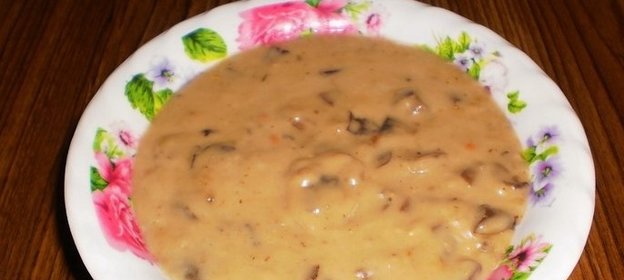 Грибной соус из сушеных грибов