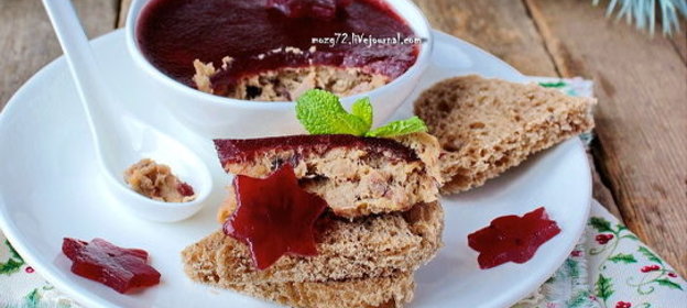 Рийет (rillette) из кролика с печенью и мармеладом из портвейна