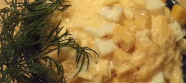 Салат из кукурузы с сыром