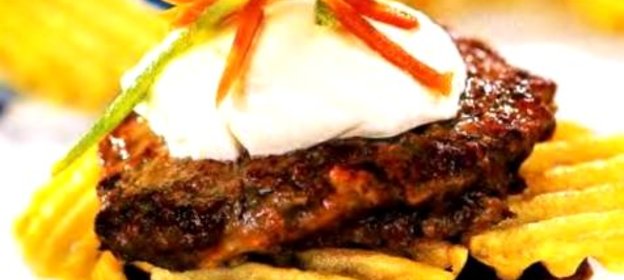 Оладьи печёночные с луком