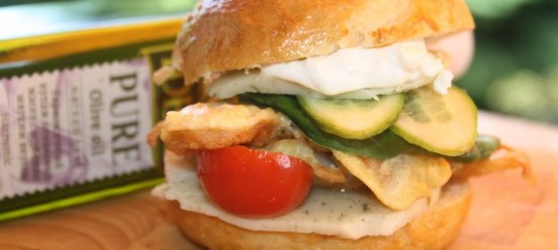 Булочки для домашнего фаст-фуда + бонус (фишбургер с филе морского окуня и моцареллой)