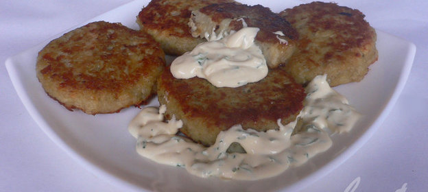 Картофельные оладьи с сыром