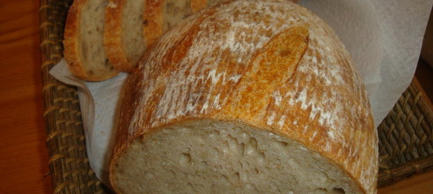 Луково-картофельный хлеб на спелом тесте