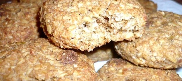 Овсяно-яблочное печенье