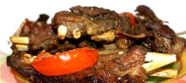 Бараньи ребрышки в аэрогриле