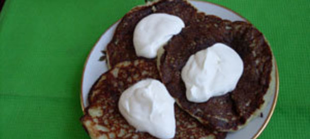 Картофельные оладьи с мясной начинкой