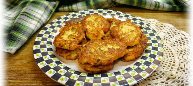 Оладьи из кабачка и творога