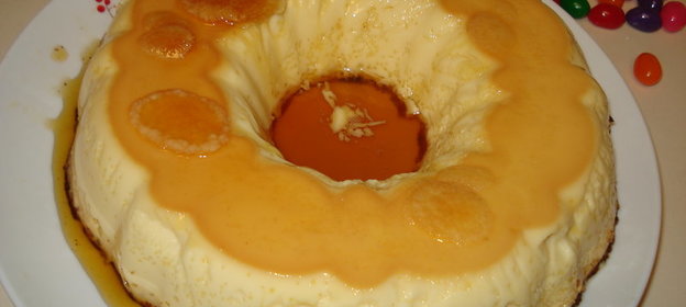 Флан ( южно- американский десерт) с лимонным ароматом (мой вариант)