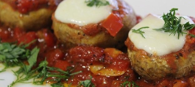 Шампиньоны- пицца