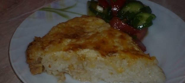 Запеканка рисовая с курицей