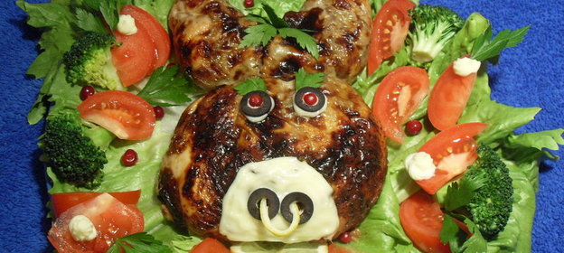 Фаршированная курица (вариант подачи Nr. 2)