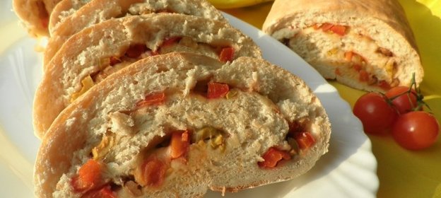 Итальянский хлеб с моцареллой