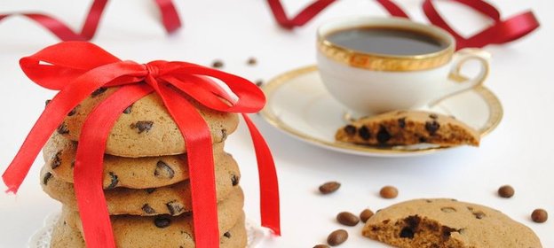 Кофейное печенье с шоколадными каплями