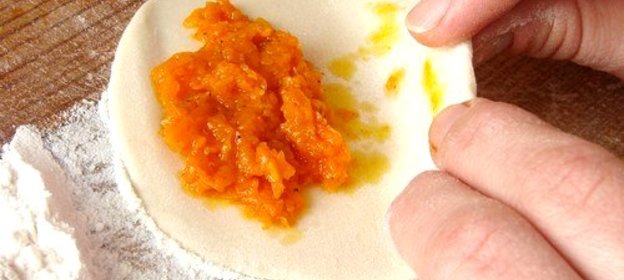 Казахские манты с тыквой