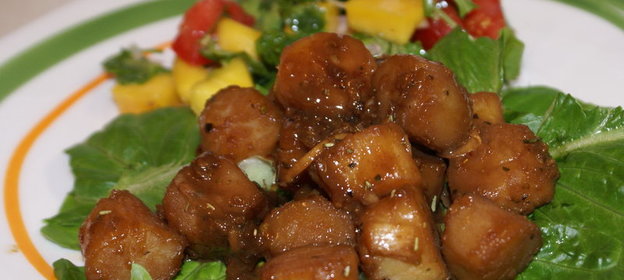 Морской гребешок терияки