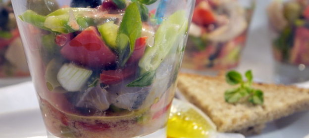 Селедочный салат „Средиземноморские мотивы