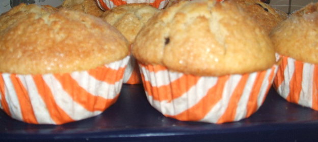 Медовые мафинцы с шоколадом