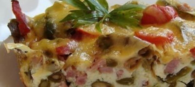 Запеканка из стручковой фасоли