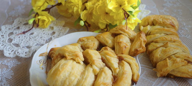 Булочки из датского слоеного теста