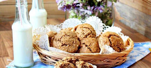 Овсяное печенье с цельнозерновой мукой