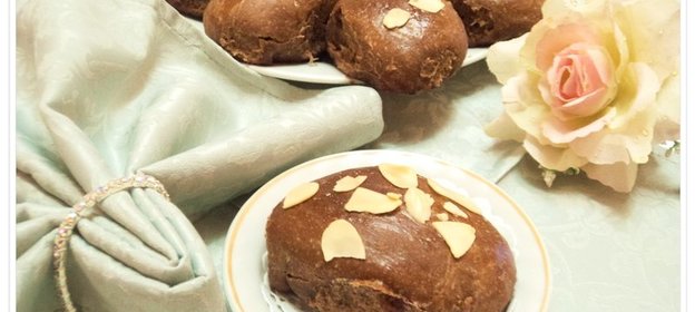 Шоколадные пирожки с вишней. С благодарностью для моей Снегурочки!