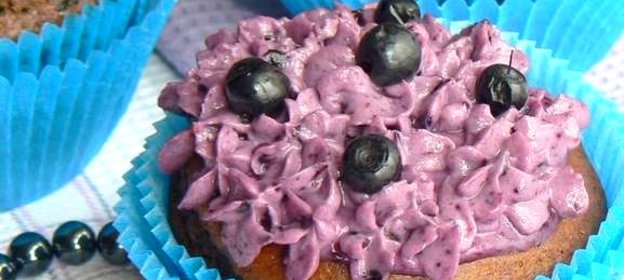 Черничные кексики