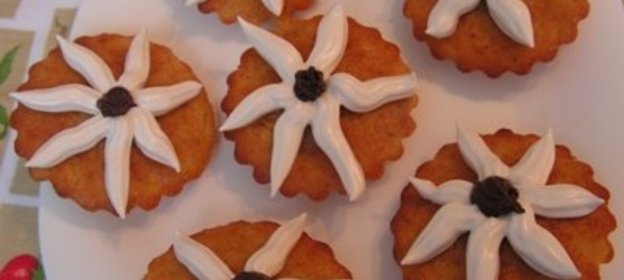 Апельсиновые кексы Цветы