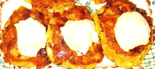 Сырные оладьи