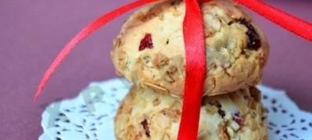 Овсяное печенье с клюквой