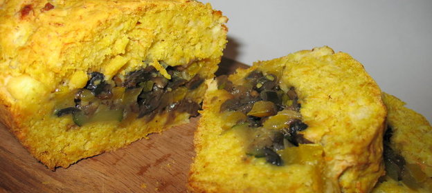 Морковный кекс с овощной начинкой