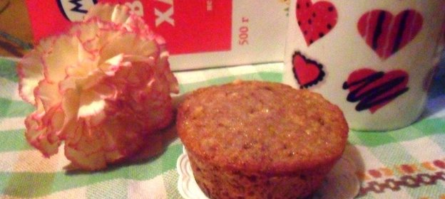 Цельнозерновые кексы с овсянкой и вяленой клюквой