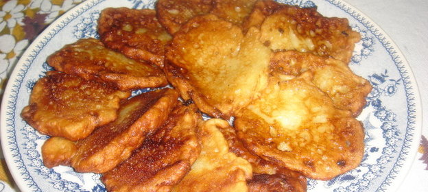 оладьи с яблоками мой вариант