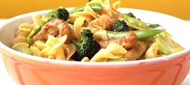 Азиатская лапша со свининой