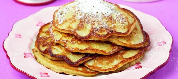 Бананово-творожные оладьи