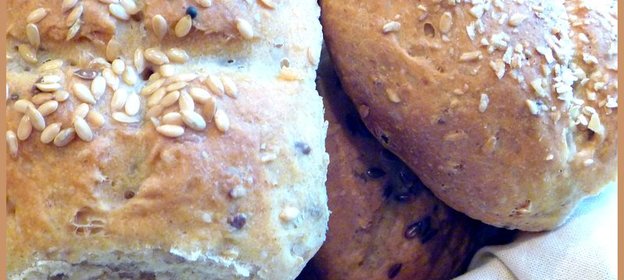 Булочки цельнозерновые с овсяными отрубями