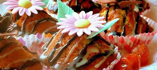 Апельсиновые кексы с кумкватом