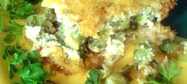 Запеканка изевриков(брюссельской капусты)с творогом