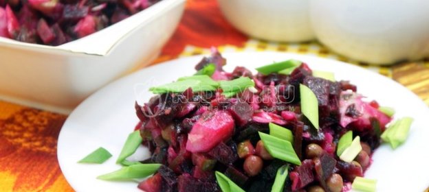 Винегрет с морской капустой