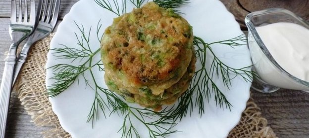 Оладьи из зеленого лука с тмином