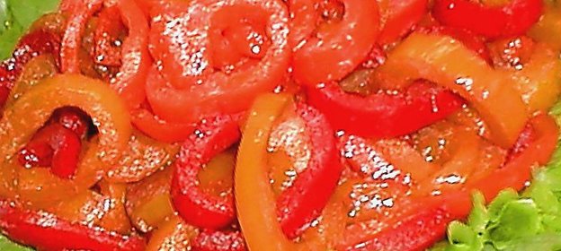 СЛАДКИЙ САЛАТ ИЗ ПЕРЦЕВ