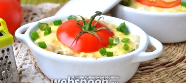 Запеканка перловая с курицей и маслинами