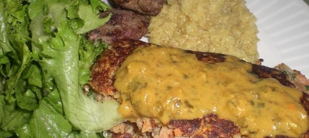 Печёночно-овощные оладьи