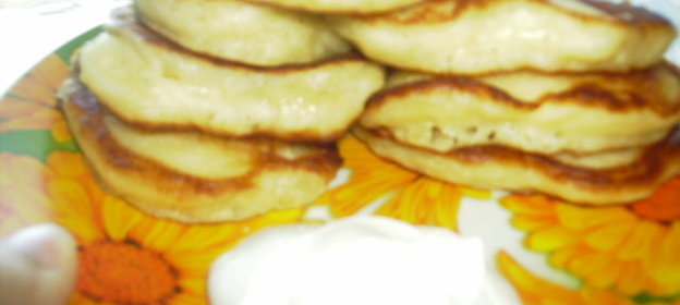 Оладьи с бананами