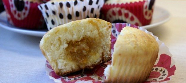 Кексы с джемом внутри