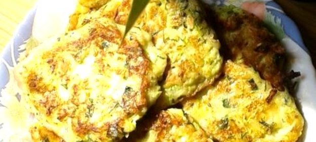 Легкие кабачковые оладьи